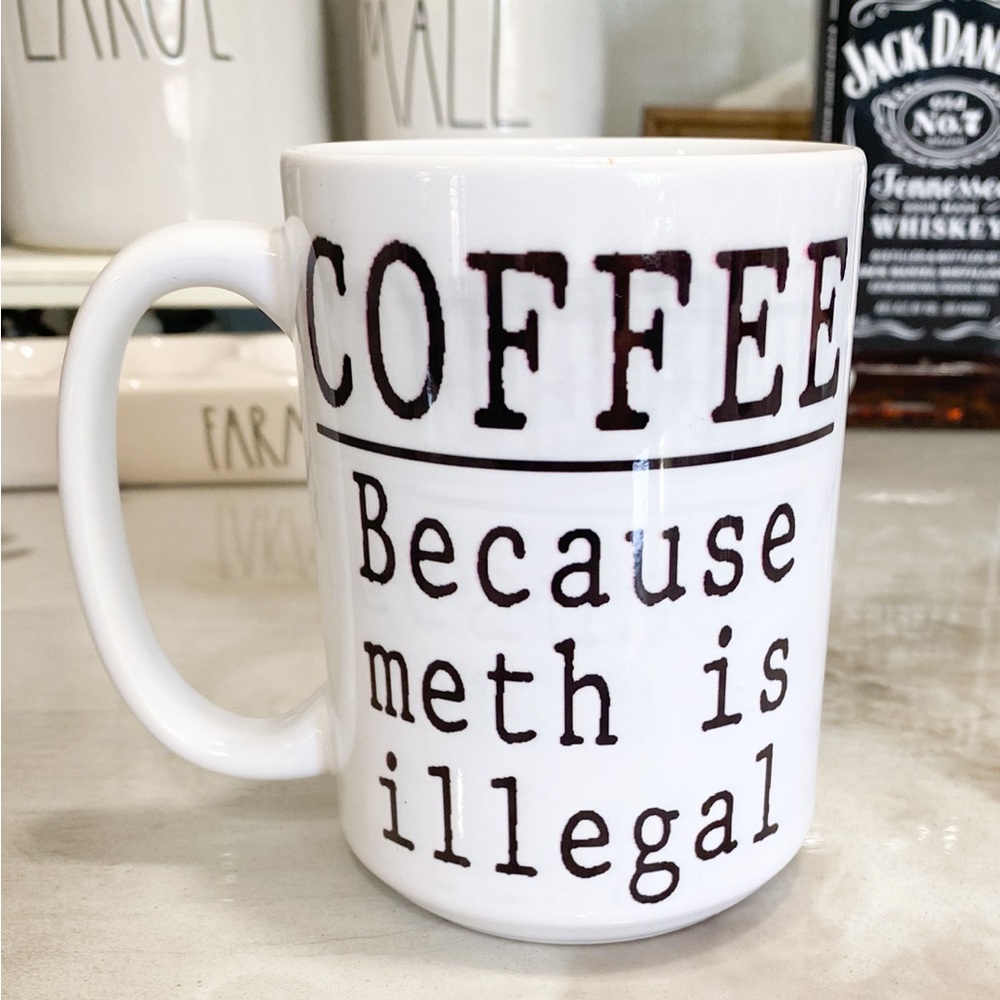 Graphic Coffee Mug with Humorous Text